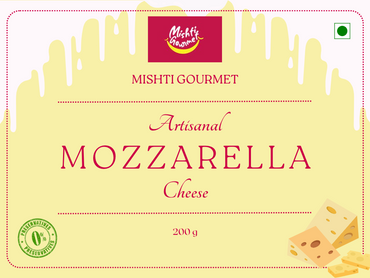 MISHTI GOURMET ARTISANAL MOZZARELLA CHEESE 200G