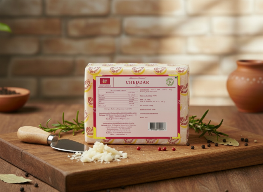 Mishti Gourmet Premium Artisanal Cheddar Cheese 200g