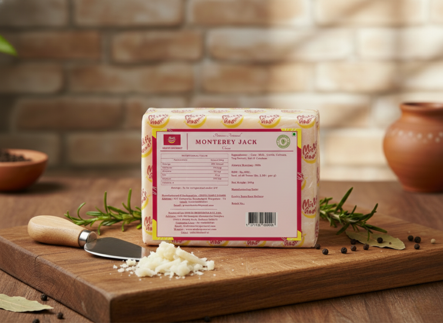 Mishti Gourmet Premium Artisanal Monterey Jack Cheese 200g