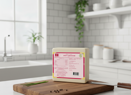 Mishti Gourmet Premium Artisanal Diet Cheddar Cheese 200g