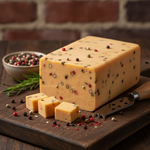 Mishti Gourmet Premium Artisanal Natural Pepper Cheddar Cheese 200g