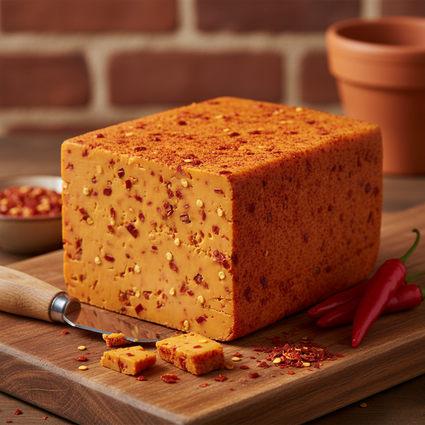 Mishti Gourmet Premium Artisanal Natural Chilli Cheddar Cheese 200g