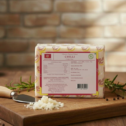 Mishti Gourmet Premium Artisanal Natural Chilli Cheddar Cheese 200g