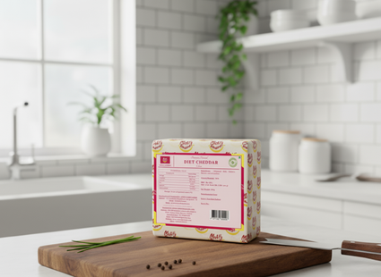 Mishti Gourmet Premium Artisanal Diet Cheddar Cheese 200g