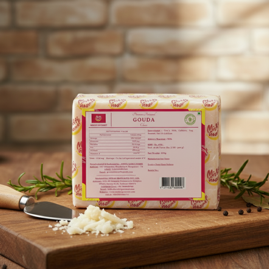 Mishti Gourmet Premium Artisanal Gouda Cheese 200g