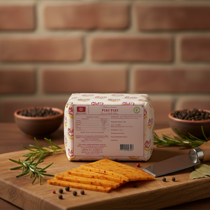 Mishti Gourmet Premium Artisanal Piri Piri Cheddar Cheese 200g