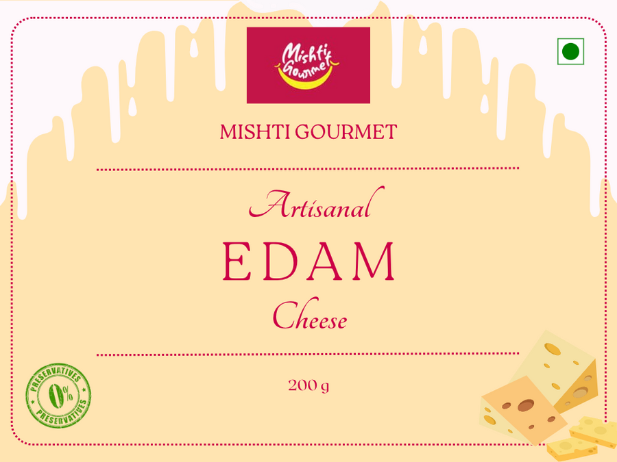 MISHTI GOURMET ARTISANAL EDAM CHEESE 200G