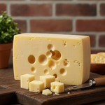 Mishti Gourmet Premium Artisanal Emmental Cheese Block 1KG