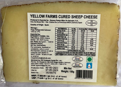Yellow Farms Cured Sheep(Manchego) Cheese 150g
