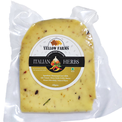 Yellow Farms Gouda Cheese with Italian Herbs 180g